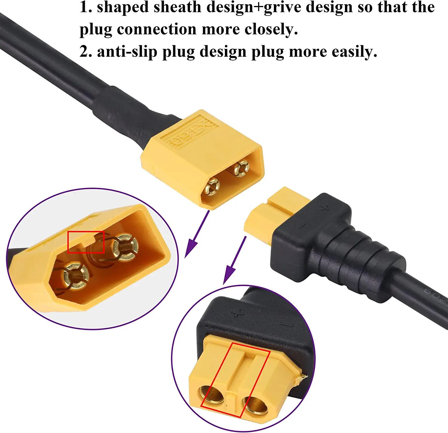 XT60 Adapter Cable XT60 Male t - огляд і ціна Drone Compass