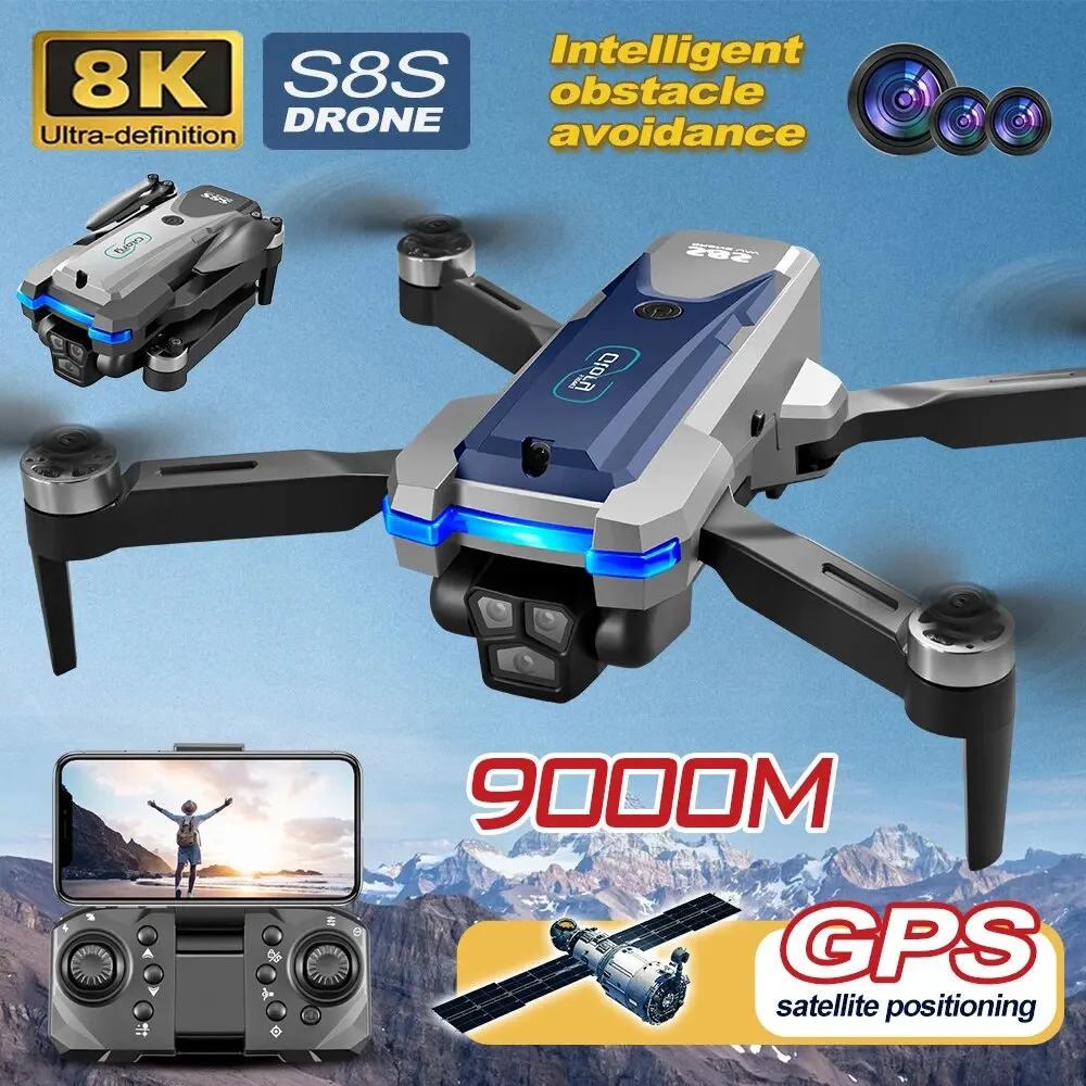 S8S GPS Drone 5G Wifi 8K HD Du - огляд і ціна Drone Gps Mount